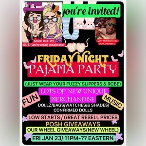 TONITE GREAT LIVE SHOW/ SPECIALTY DOLLZ/ CONFIRMED DOLLS / WATCHES/LOW STARTS